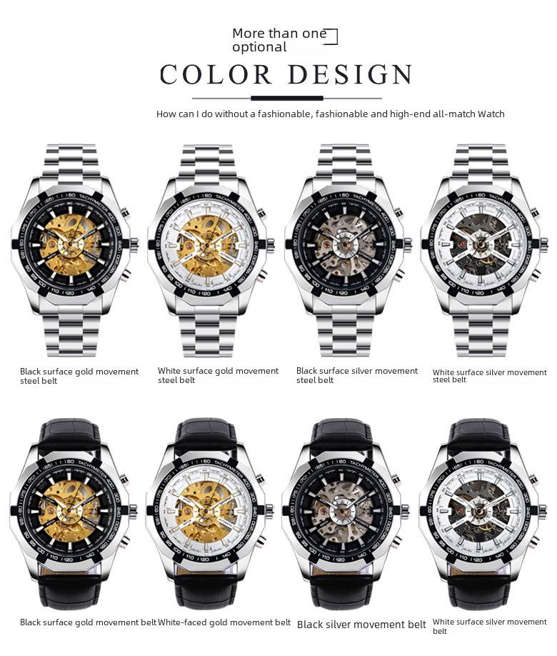 Relógio Mecânico Automático Luminoso Masculino GUTU