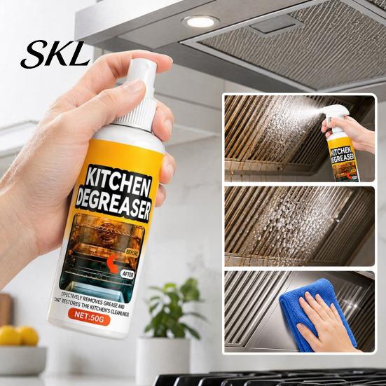 Range Hood Cleaner Grill Spray, Heavy-Duty Grease Remover Kitchen Cleaner, Effectively Multi-surface Degreaser Remove Stains Degreaser, for BBQ Grates