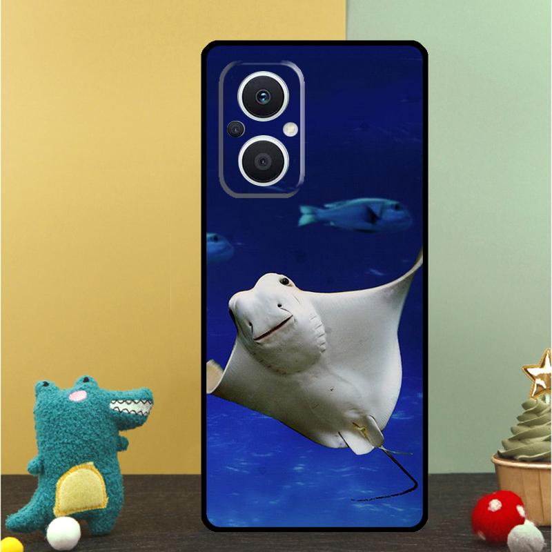 Animal Manta Ray Case For OPPO Reno 15 Pro 15F 10 11 12 13 13F 14 14F 8 7 Lite 8T OPPO Find X9 X8 X6 Pro Cover