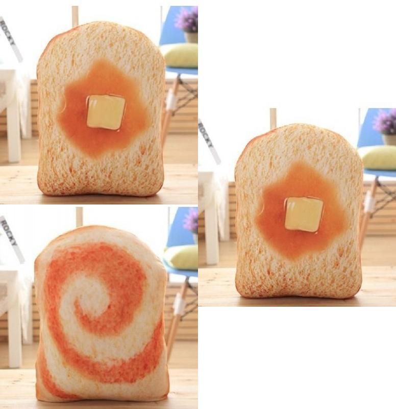 Cuscino Peluche a Forma di Pane con Design Carino per Ragazze, Decorazione per Casa, Ufficio, Riposo
