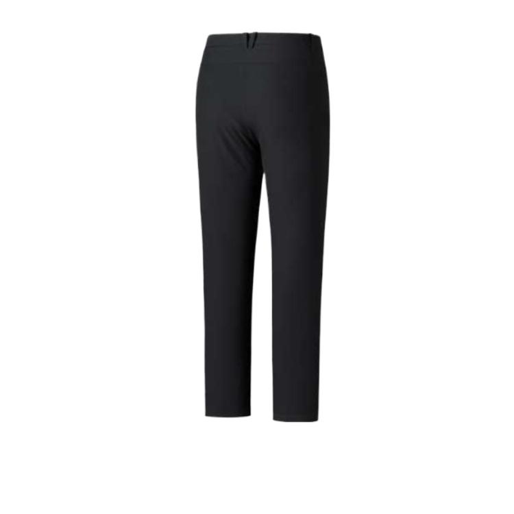 Anta Training Series Solid Mid-Rise Sports Trousers Women Bottoms Basic-Black 162617503S-2