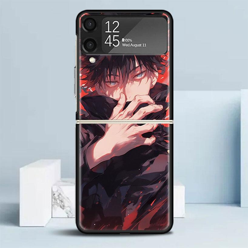 

Kaisen J-Jujutsu Fushiguro Megumi Phone Case For Samsung Galaxy Z Flip7 Flip6 5G Flip5 Flip4 Flip3 ZFlip 7 6 3 4 5 Shockproof Ba Samsung Z Flip 7