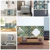 20x20cm 10 Pcs PVC Moroccan Pattern Wall Sticker for Kitchen Bathroom Cabinet Self-Adhesive Removable Reusable Easy DIY Home