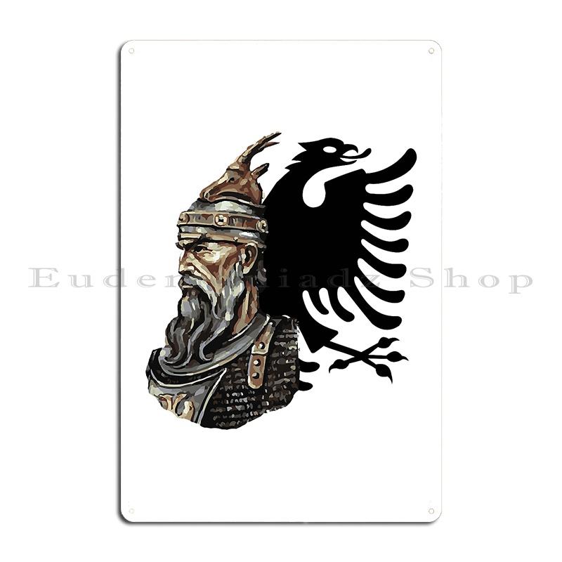 

Scanderbeg Hero Of Albania Hero Illyrian Shqip Kosovo Time to Be a Hero Metal Designing Wall Plaque Pub Custom Tin Sign Poster 40x30cm
