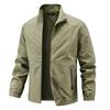 New Spring and Autumn Jacket Men's Top Large Size Men's Jacket Casual Stand-Up Collar Loose Sports Jacket