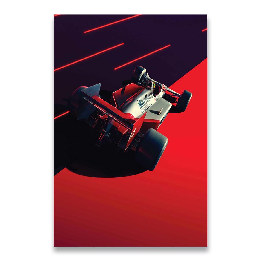 Ayrton Senna F1 Formel Legende Star Champion Rennwagen Poster Wandkunst Leinwanddrucke Vintage Malerei Für Heimzimmerdekor
