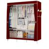Modern Simple Fabric Wardrobe with Reinforced Steel Frame - Thickened and Foldable Design for Easy Assembly.