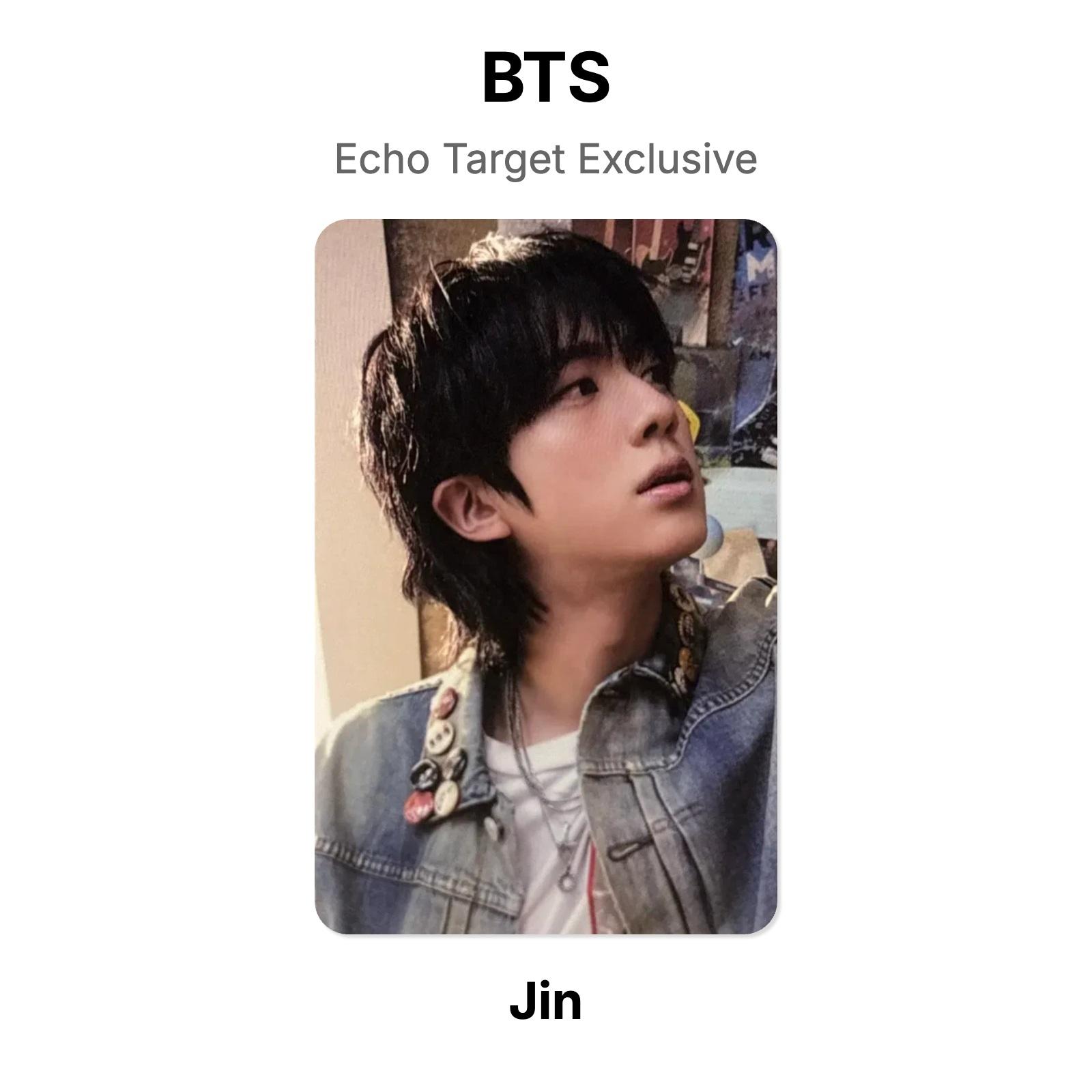 BTS Echo Target Exclusive Official Photocard Jin