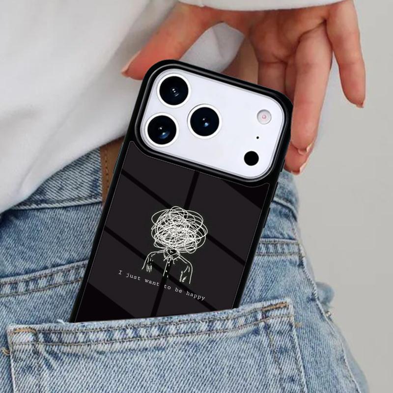 

Чехол для телефона с грустной цитатой для iPhone 17 Pro Max 12 13 14 15 16e 17 Pro Max Plus Air iPhone 12