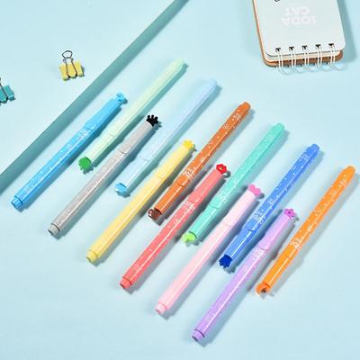 Cute Candy Color Highlighters Pen Creative Marker Stamp Fluorescent Pens School Supplies Office Stationery