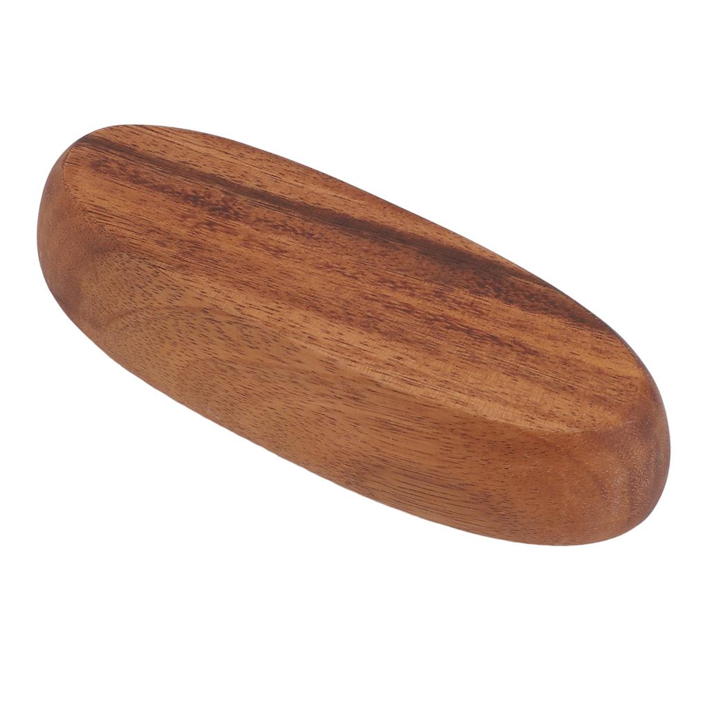 Wooden Salad Bowl Multipurpose Large Capacity Wooden Boat Shaped Serving Tray for Food Bread Fruits Snack Dessert