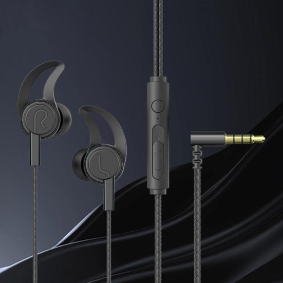 Wired Earphone Stereo Sound Sports Headset with Microphone 3.5mm/Type-C Plug In-ear Headphone for Game Music Calls