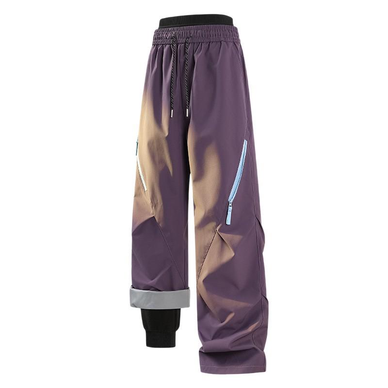 Men Women 3 In 1 Ski Pants Winter Outdoor Windproof Waterproof Warm Snow Trousers