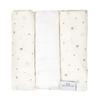 Muslin design diaper 3 pack 70x80 white with stars
