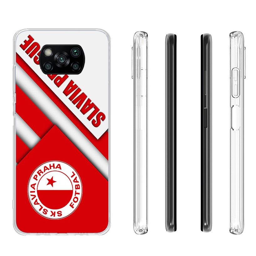 Sk Slavia Praha Czech Republic Phone Case For Xiaomi Poco X7 X6 X5 Pro F7 Ultra Redmi 15C 15 13C 13 12C 12 10 10A 10C 9 9A 9C 9T