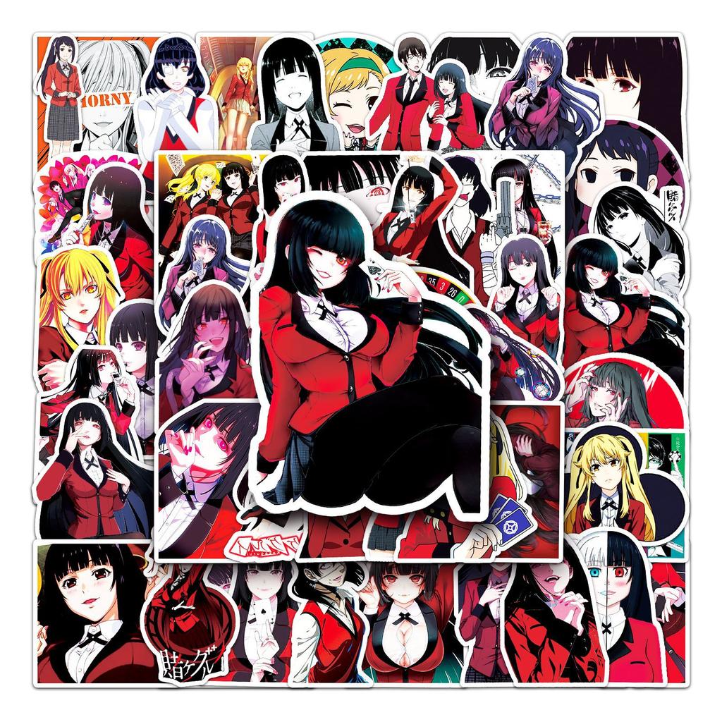 50 Personalized Cartoon Japanese Cartoon Doodle Suitcase Laptop Car Mobile Phone Decoration Stickers