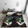 Chicken Jockey Fleece Throw Blanket Zombie Game Blankets for Bedding Travel Ultra-Soft Plush Thin Quilt,