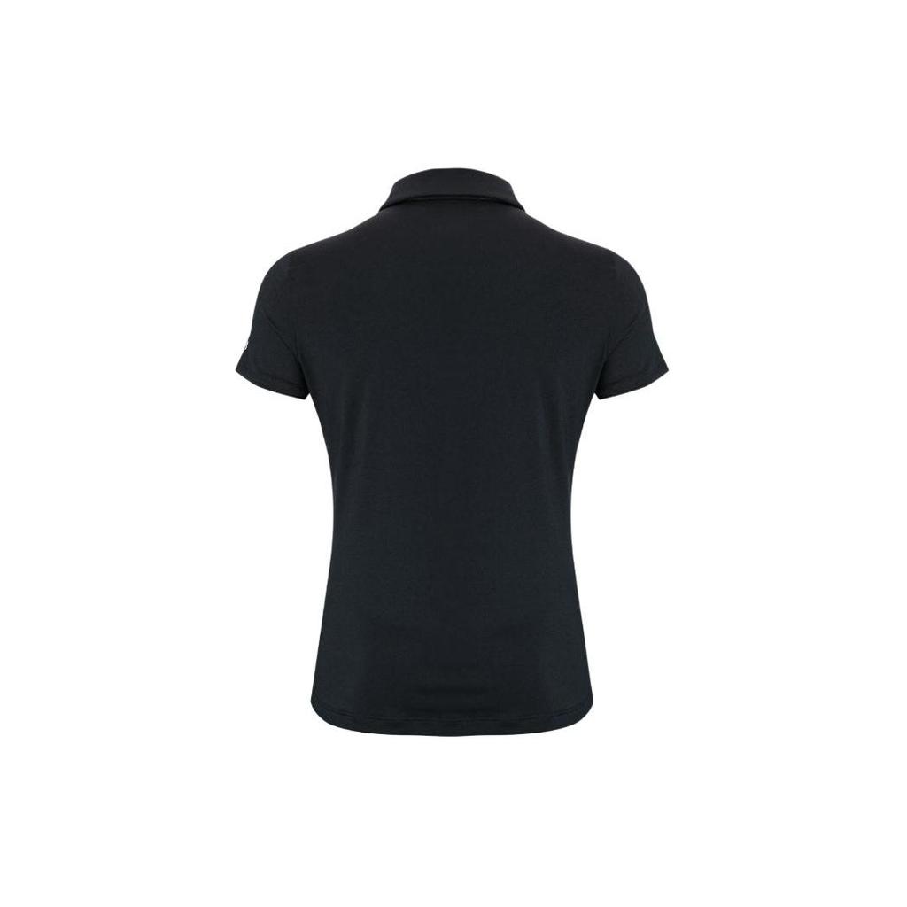Under Armour Solid Color Casual Slim Fit Polo Shirt Women tops Black 1383612-001
