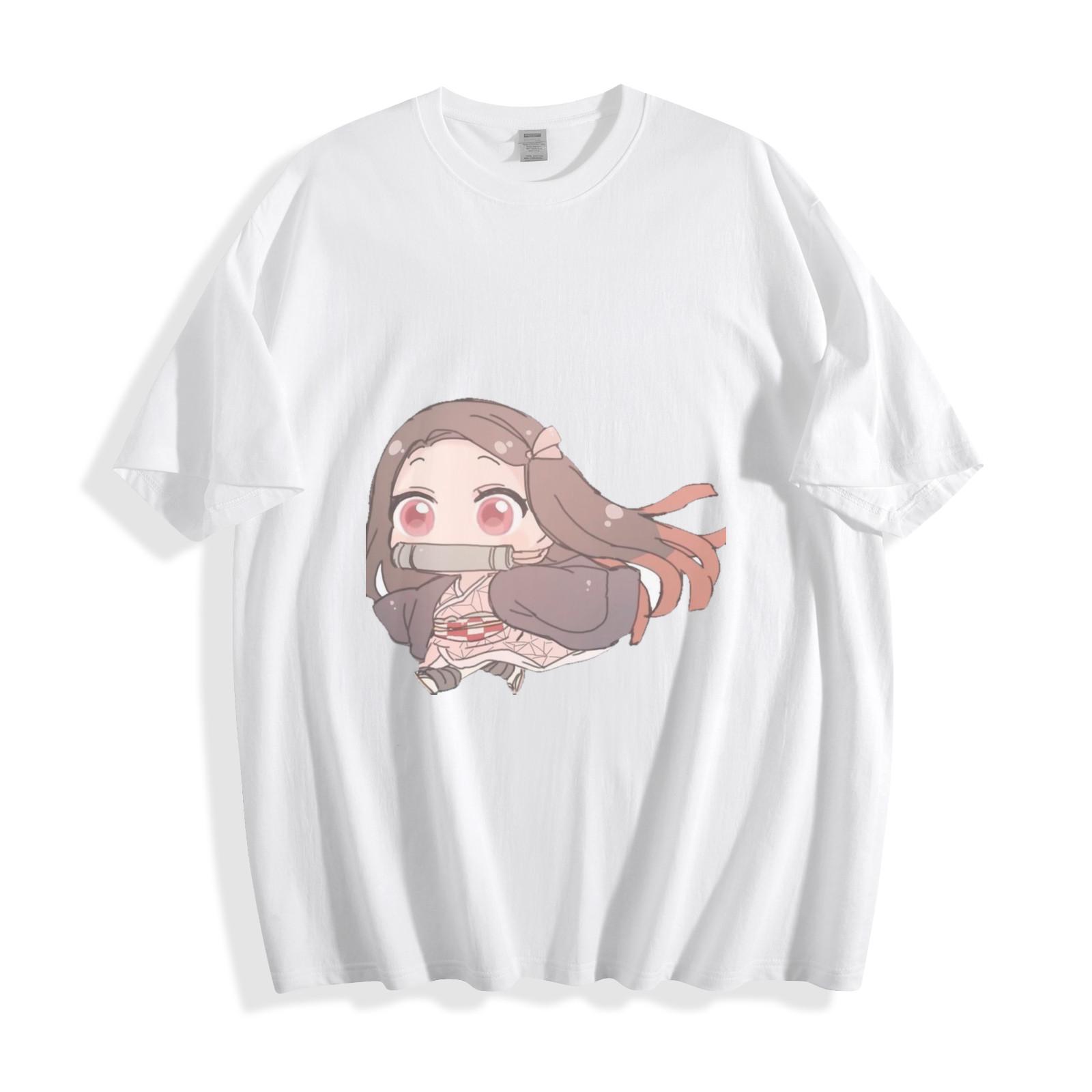 Demon Slayer Nezuko Kamado Chibi T-Shirt Mens Womens Tees Top - Kawaii Anime Style Unisex Tee 3XL