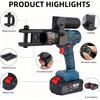 Hydraulic Crimping Tool SL-240 90KN Electric Wire Crimper Cable Crimping Pliers with Battery, Handheld Electric Hose Crimper