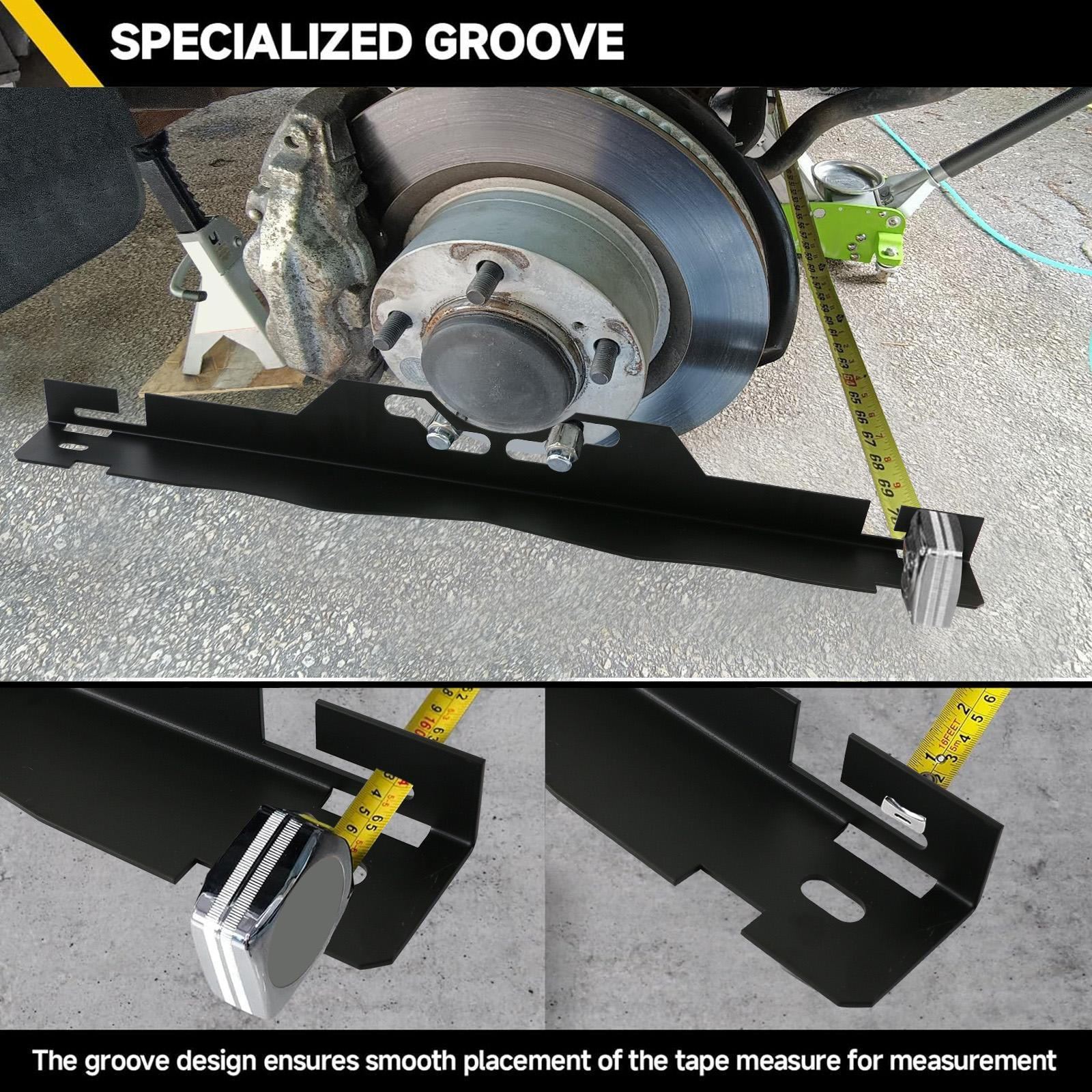 

2 шт. Инструмент для выравнивания колес автомобиля с рулеткой Профессиональный Передний для black