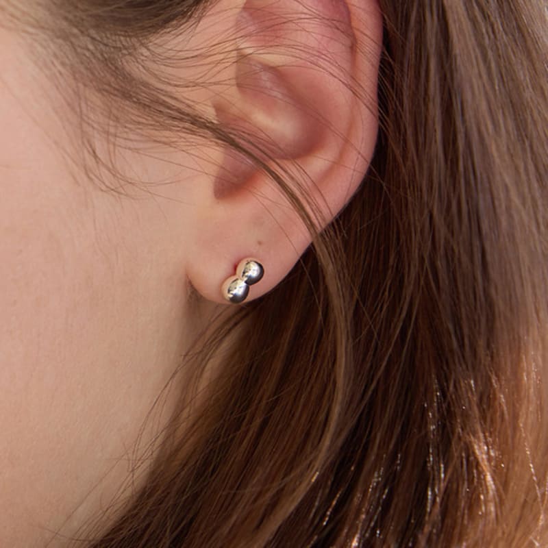 

PAIGEFLYNN JEWELRY [925 Silver] Mini Duplin Earrings Yellow Gold_FREE