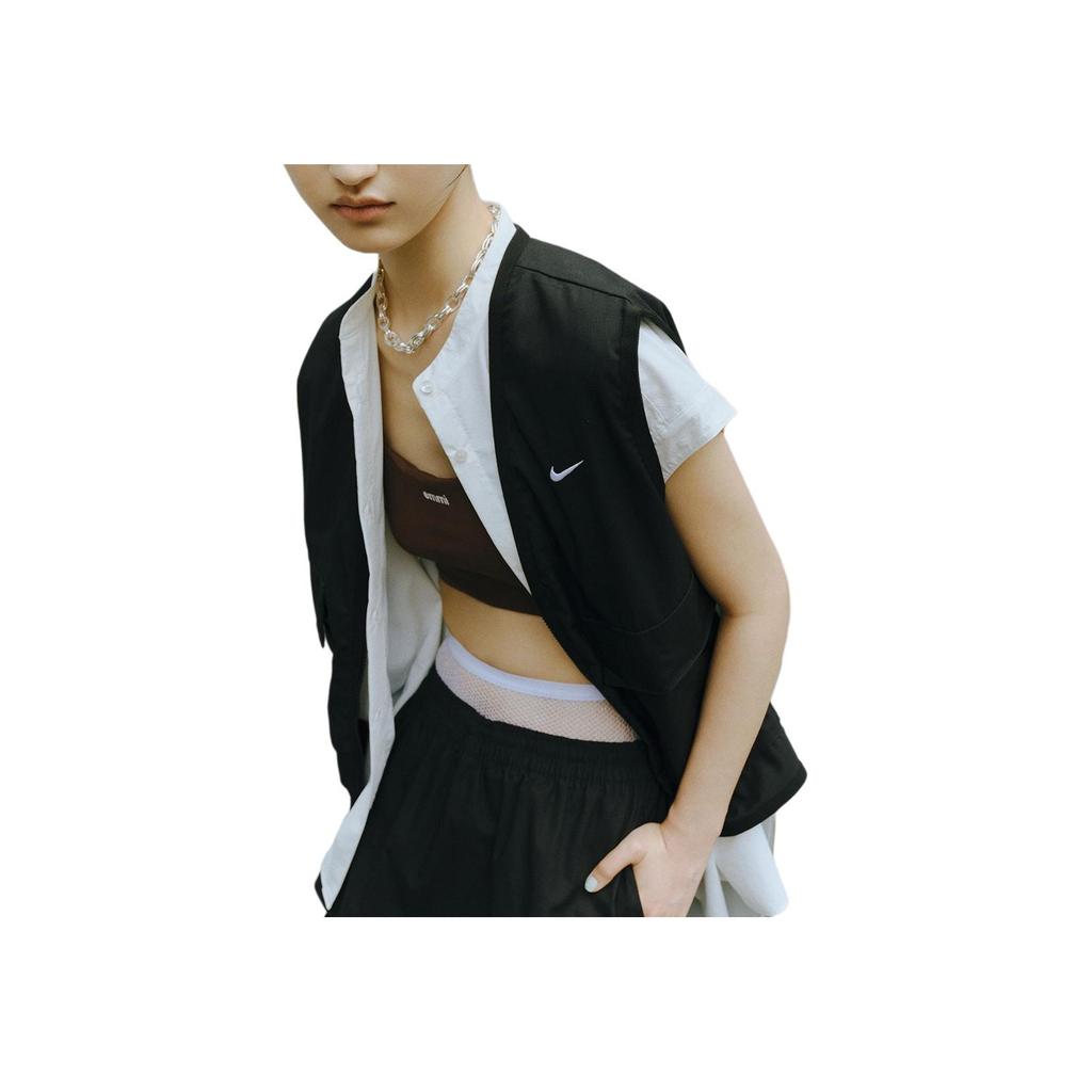 New Nike Sportswear Essentials Series Vest Women's Black/White FV6311-010