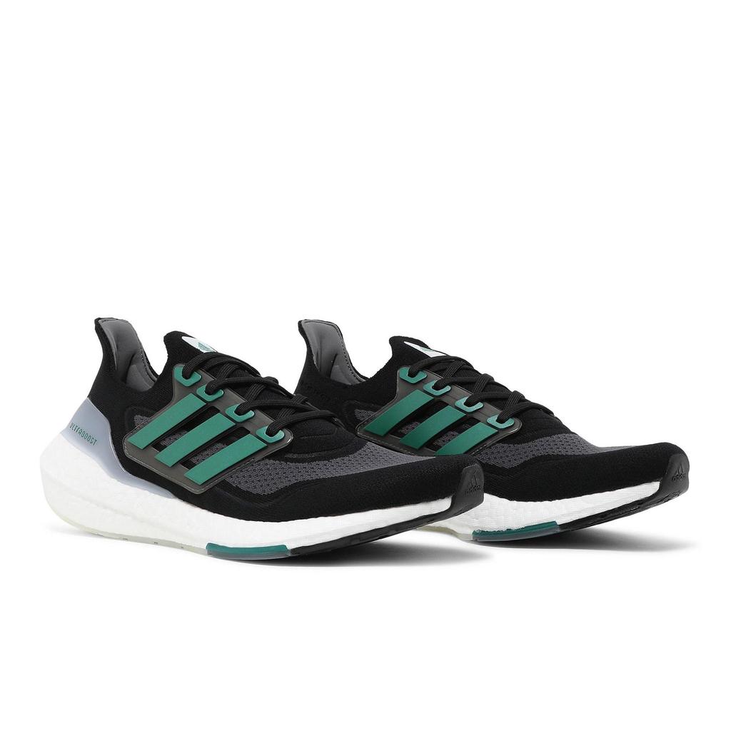 adidas UltraBoost 21 'Black Sub Green' (Unisex) Cloud White / Sub Green / Core Black Running Shoes FZ1923