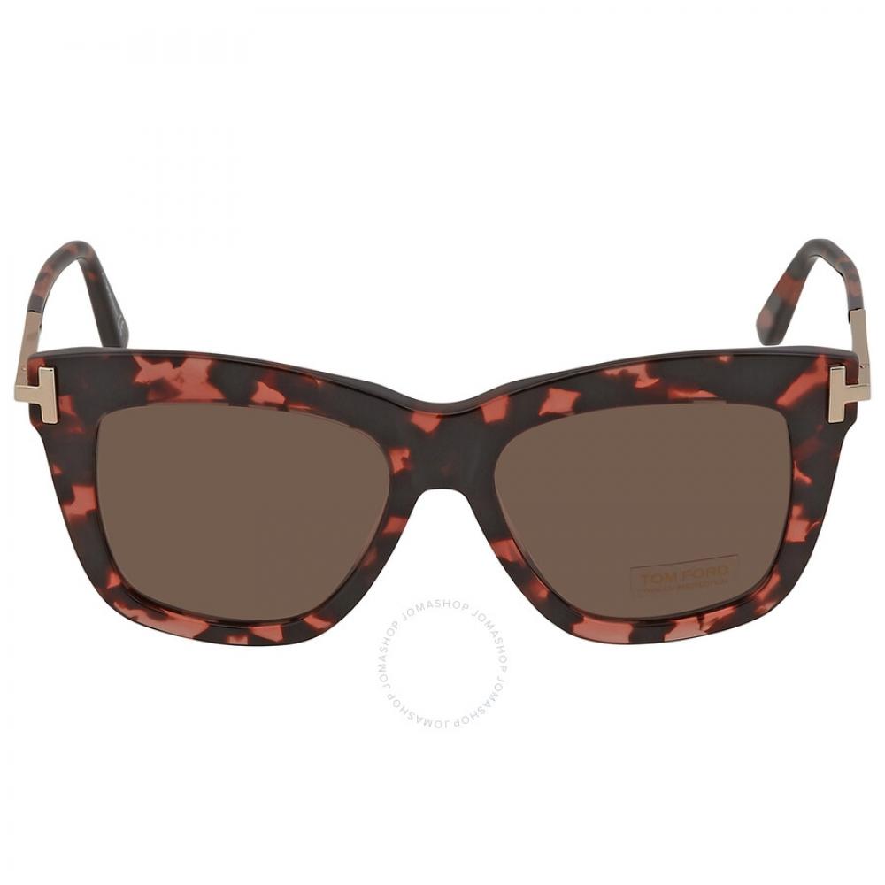 

Tom Ford Dasha Brown Square Ladies Sunglasses FT0822 56E 52