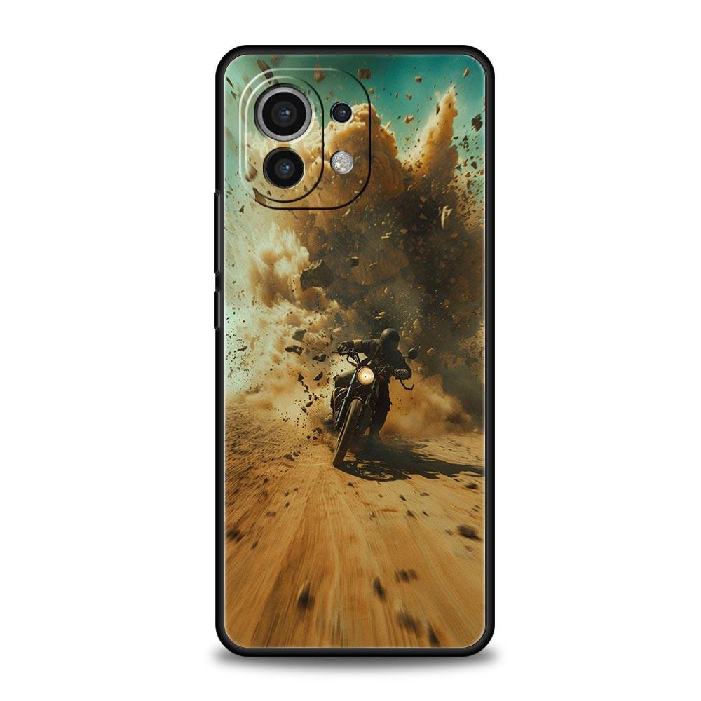 Phone Case For Xiaomi Mi 15 14 14T 13T 12T Pro 12 13 11 Lite 5G 11T X6 X5 Pro Soft TPU Cover Moto Cross Motorcycle Sports