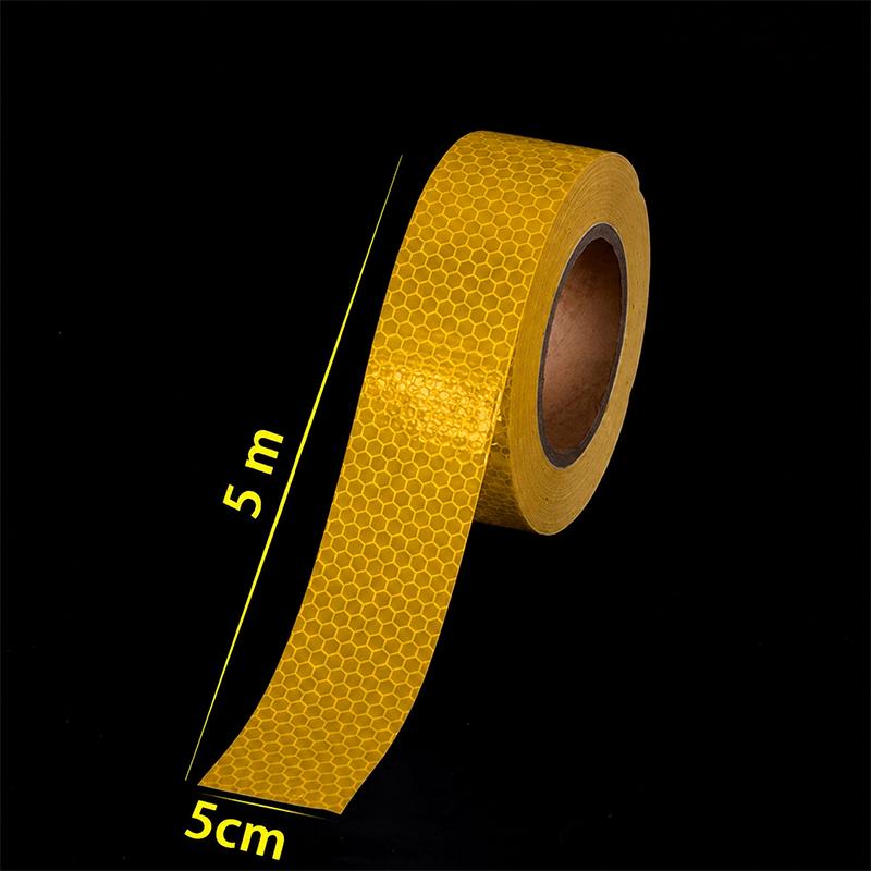 5cm width Reflective Tape 1/3/5/8m Safety Warning Sticker Reflector Protective Tape Strip Film for Trucks Auto Motorcycle VanPinstriping Tape 3