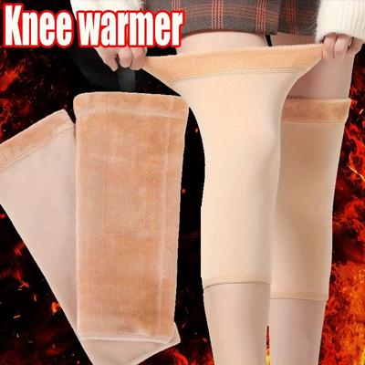 1 paar Winter Warme Knie Pads Für Frauen Männer Alte Menschen Kalten Bein Arthritis Kneepad Knie Unterstützung Kaninchen Fell Laufen knie Schutz