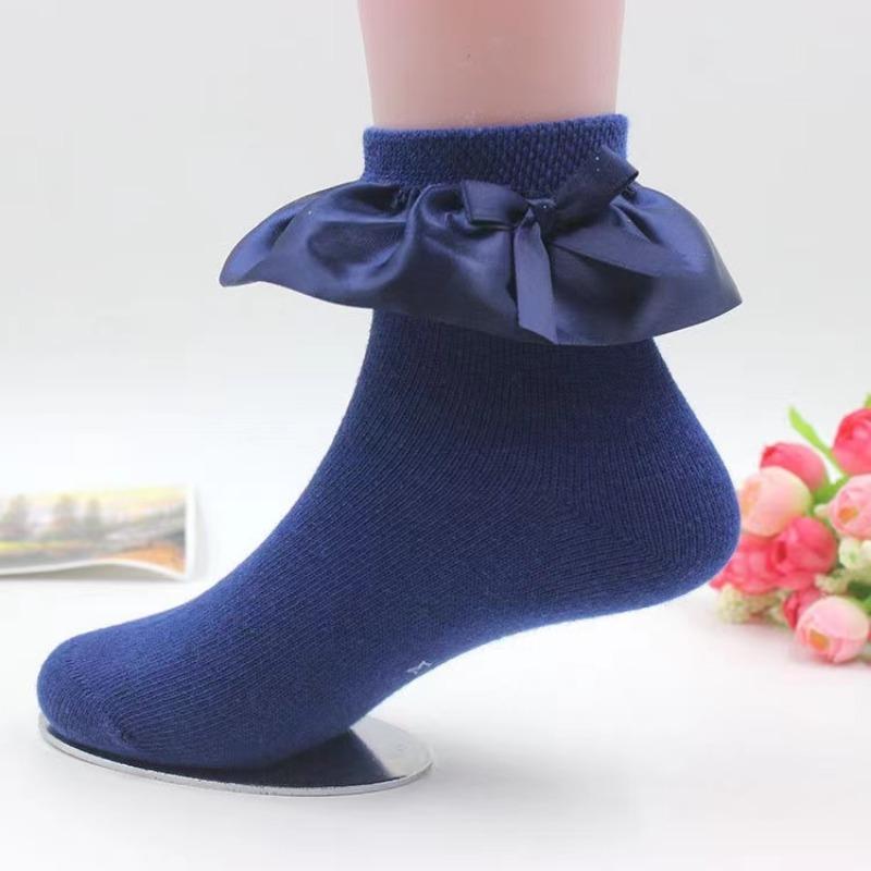 

Детские носки для девочек, хлопковые детские носки для девочек, модные, мягкие, красивые, кружевные, детские носки для малышей, осень-весна, новые L