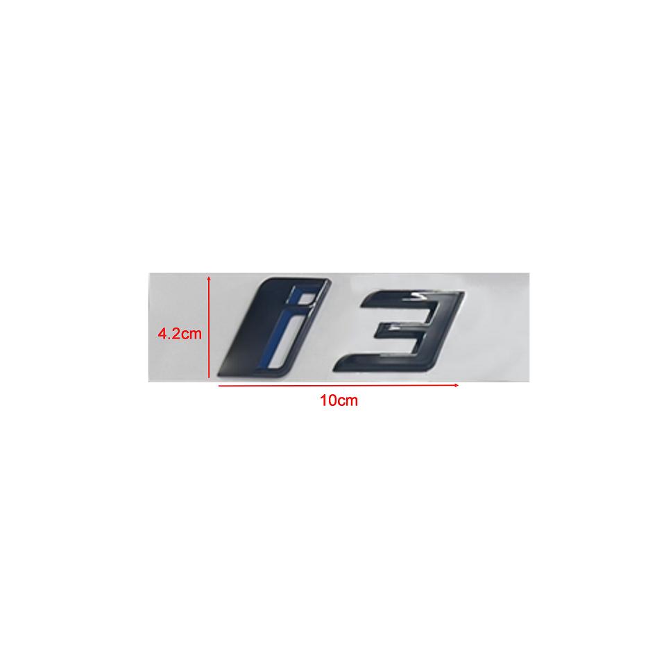 3D Letters Emblem Badge Car Rear Trunk Logo Sticker for BMW iX I3 I4 I7 iX3 iX4 iX7 Glossy Black Accessories