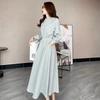 Autumn/Winter Korean Style Long Sleeve Retro Loose Fit Slimming Big Hem Waist-Gathering Sweatshirt Dress for Women