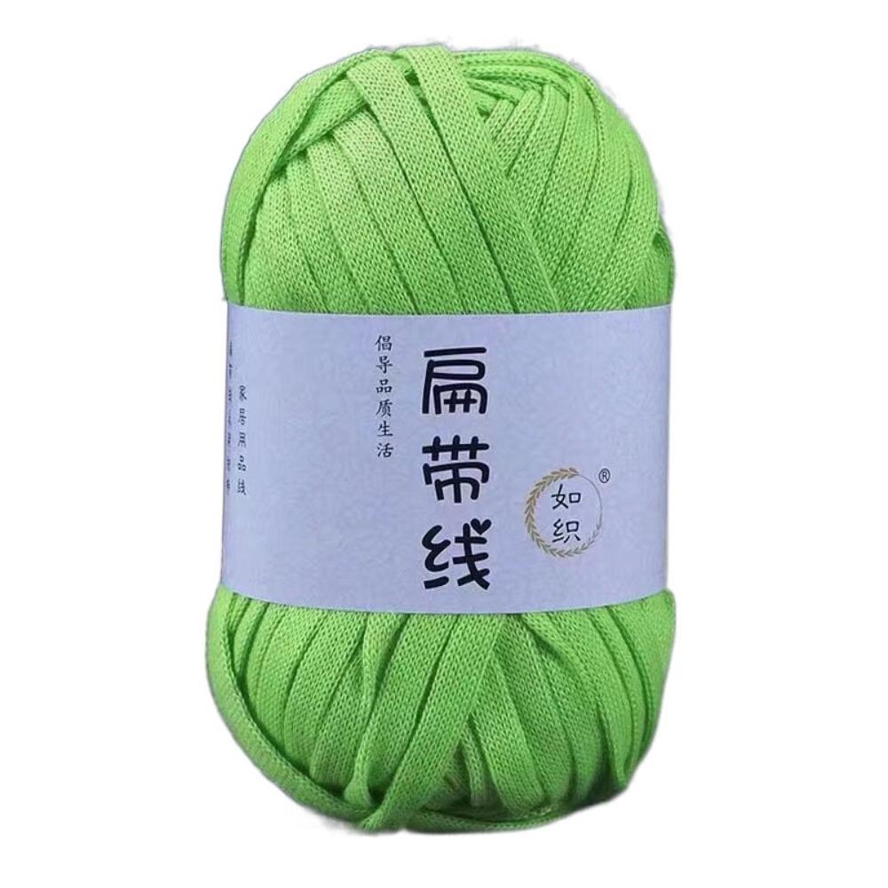 Elastic Flat Thread T-Shirt Yarn 40M Crochet Carpets Yarn Skin-friendy Thick Crochet Yarn  Beginner