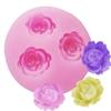 3D Rose Silicone Mold Flower Shape Soft Candy Chocolate Cake Sugar Art Baking Decoration Tools Home Decoration Candy Tools