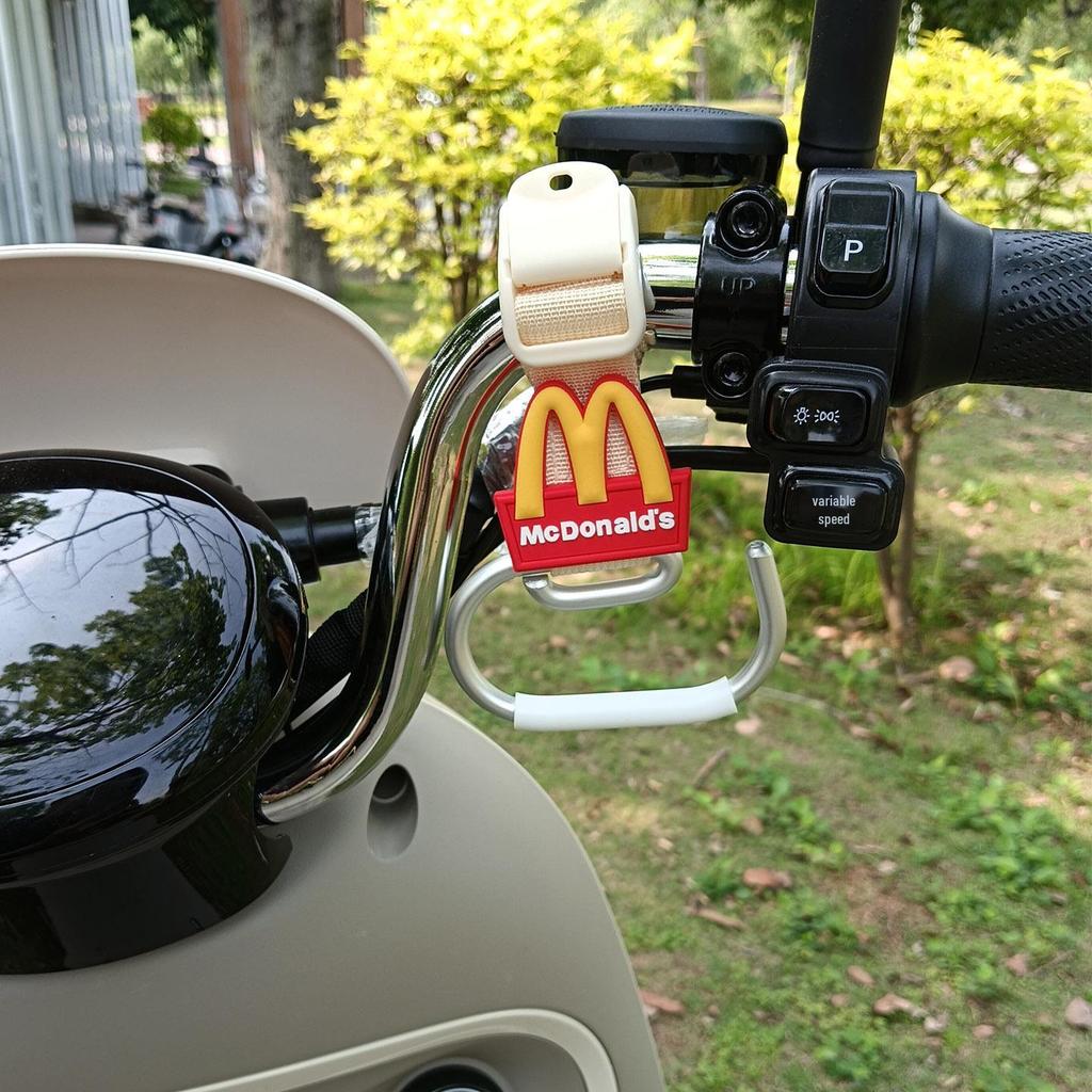 Cartoon Electric Scooter Hook: Universal, Strong, Storage Solution for Scooters, Motorcycles, and Strollers