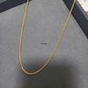 18K Gold Plated Titanium Steel Chopin Chain Pendant Necklace - Versatile, Fashionable Clavicle Chain for Couples