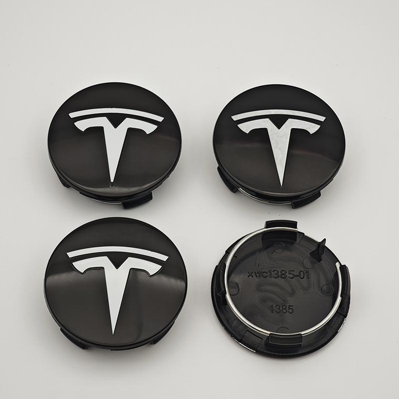 

4pcs 56mm ABS Black White Tesla Model 3 Wheel Center Caps for Tesla Original Hub Caps Model 3 Model Y Model S X Auto Accessories