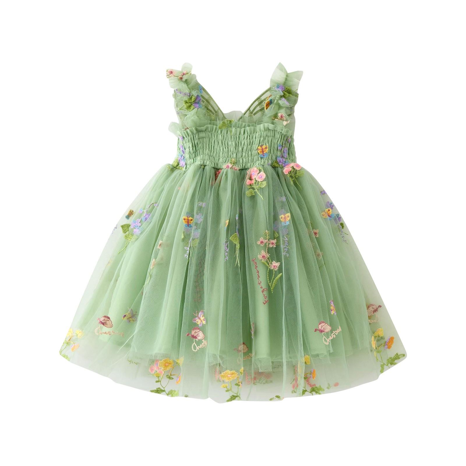 

Платье для малышей на день рождения, платья для девочек из тюля 110 зелёный