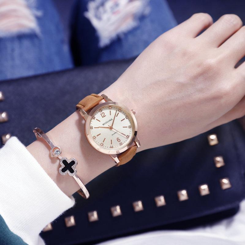 Forest Watch Female Student Small Fresh Simple Trend Retro Versatile Collegiate Style коричневый