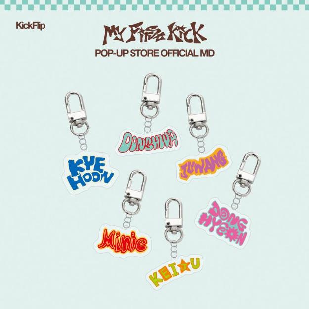 Pre-order KickFlip My First Kick POP-UP Store Acrylic Key Ring KYEHOON