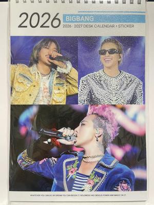 Big Bang Merchandise 2026-2027 2-Year Desk Calendar with Photo Cards (BIGBANG) [Parallel Import]