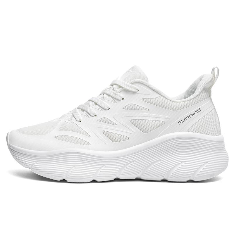 Women's Air Cushion Running Shoes with Shock Absorption Breathable Men's Lightweight Gym Sports Sneakers for Marathon Training