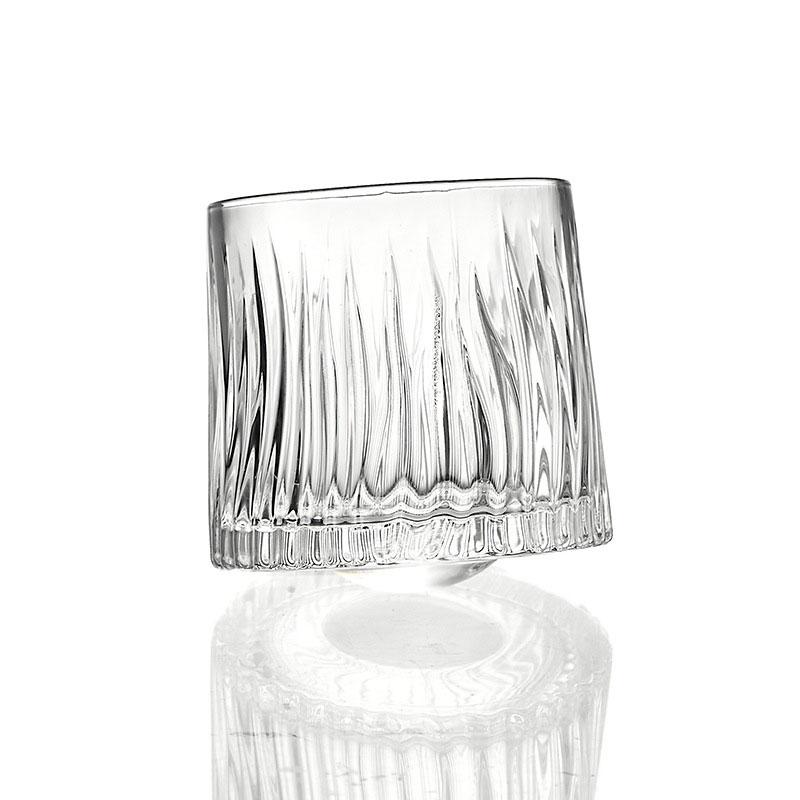 Whisky Glass Foreign Wine Glass Crystal Glass Light Luxury High-end Sophisticated Slightly Tipsy Rotating Mixing Glass Camping
