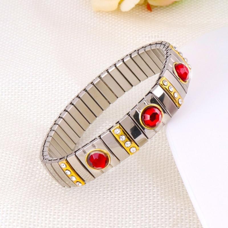 Bohemian Rhinestones Stretch Bracelet Versatile Elastic Rhinestones Wristband Ornament Sophisticated Bracelet Accessory