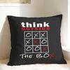 Think Outside the Box Tic Tac Toe Pillow Case  Morden Pillow Cover Comfy Pillowcases For Wedding Party Home Decor