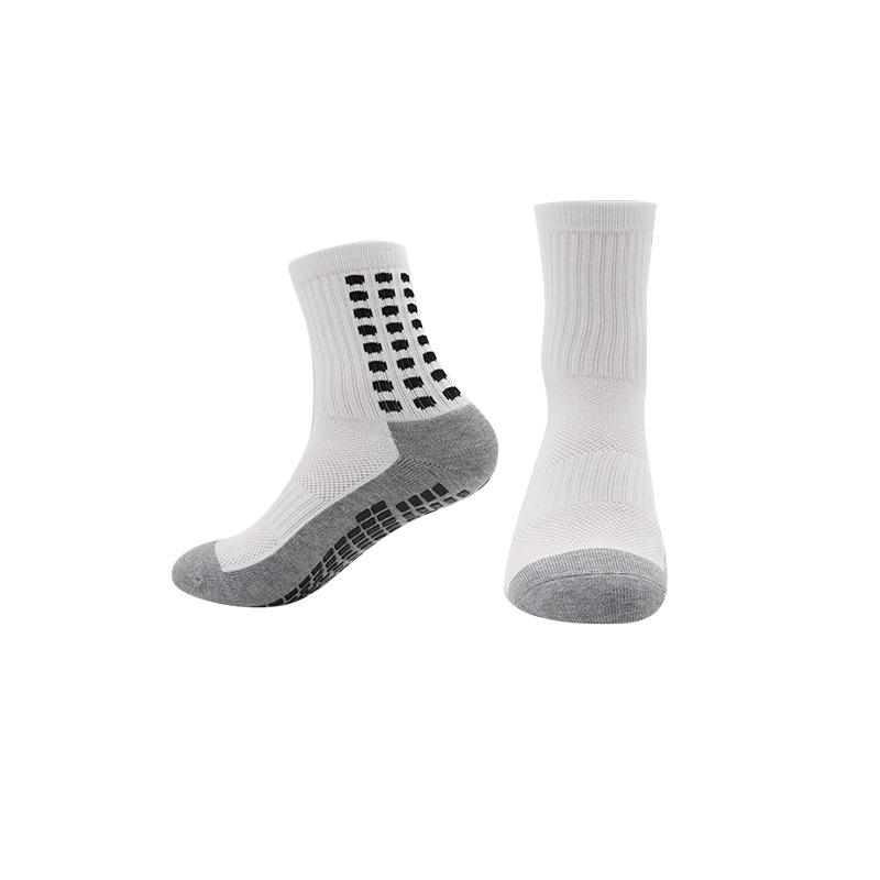 Thickened Non-Slip Mid-Calf Football Socks - Sweat-Absorbent, Wear-Resistant, Terry Bottom