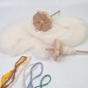 Wood Drop Spindle Top Whorl Yarn Spinner Wheel Tool Yarn Wool Spinning Tool for Beginner Yarn Making Sewing Project